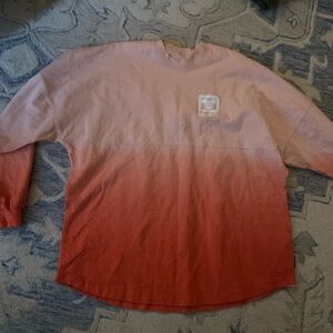 Kids Gradient Pink and Red Long Sleeve Shirt